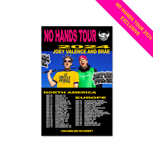 NO HANDS 2024 Tour Poster